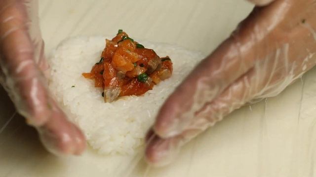 Рецепт жаренных онигири с лососем| Onigiri Salmon Receip