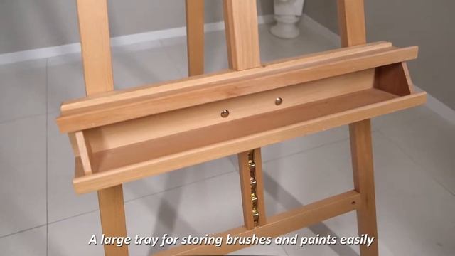 MEEDEN Large Painters Easel Adjustable Beech Wood Artist Easel-which word are you interested in？ смотреть онлайн