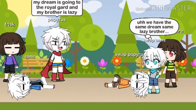underswap meets undertale gacha life смотреть онлайн