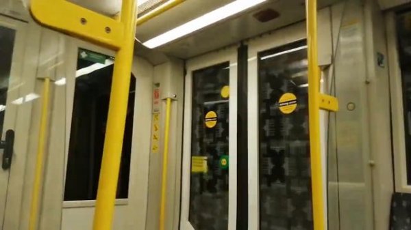 U-Bahn Berlin Mitfahrt von Alexanderplatz bis Ruhleben im HK auf der U2