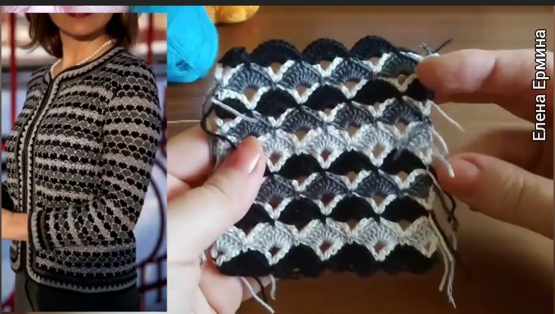 Давайте свяжем из остатков пряжи красивый узор крючком. Учимся читать схемы. Подробно для начинающих смотреть онлайн