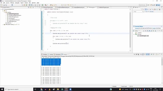 For Loop in JAVA & Star Pattern Program | For Beginners | Telugu(తెలుగులో నేర్చుకోండి) смотреть онлайн
