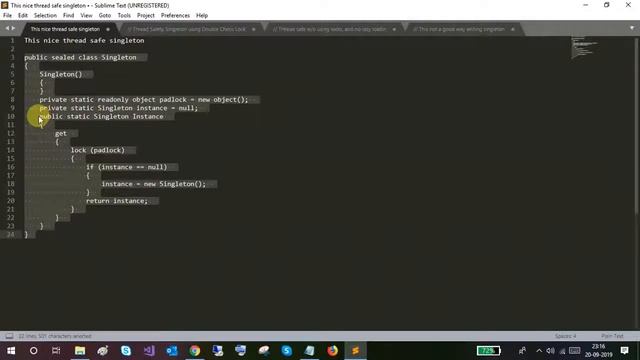 singleton creational design pattern | Singleton pattern with examples смотреть онлайн