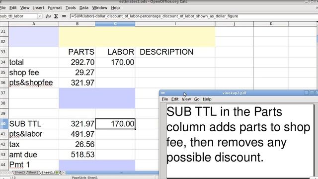 Spreadsheet Basics (VLOOKUP INVOICE using OpenOffice Calc) смотреть онлайн