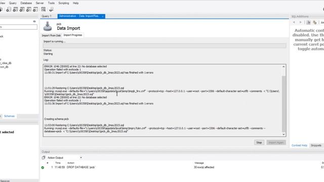 Import database in workbench смотреть онлайн
