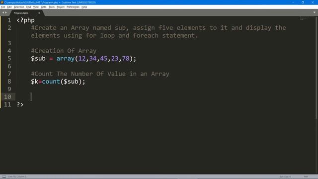 How To Use Array Using For Loop And Foreachloop In PHP | PHP Tutorial | PHP Programs смотреть онлайн