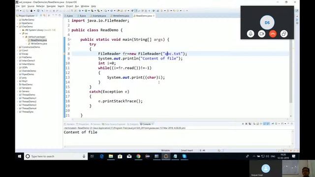 Java Sir Java File IO program 2 смотреть онлайн
