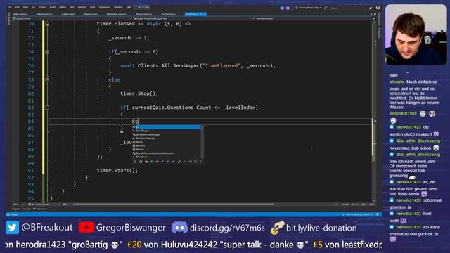 Mit Blazor und ASP.NET SignalR eine Quiz-App coden (Twitch Live-Stream) смотреть онлайн