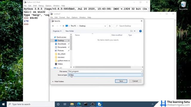 Writing Python Program in IDLE (Hindi) | The Learning Setu смотреть онлайн