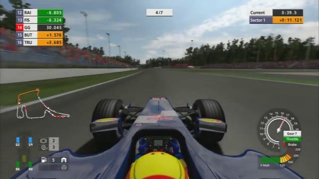 Formula One Championship Edition Career Mode - Round 12 German Grand Prix (PS3 Gameplay) смотреть онлайн