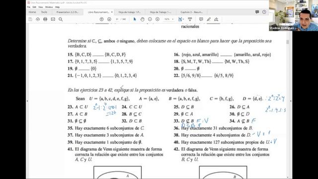 2.2  Diagramas De Venn. Ejercicios