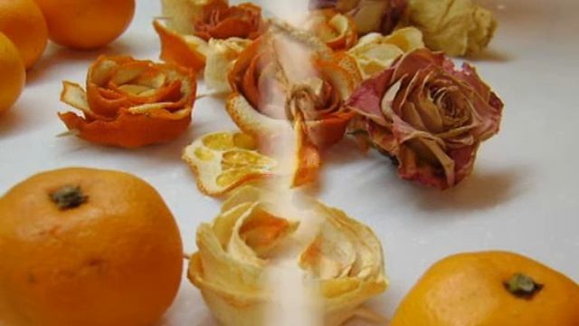 Поделки из шкурок мандарина смотреть онлайн