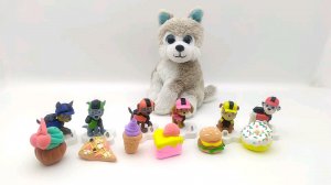 Лепим из воздушного пластилина угощения для Щенячьего патруля с щенком Митей