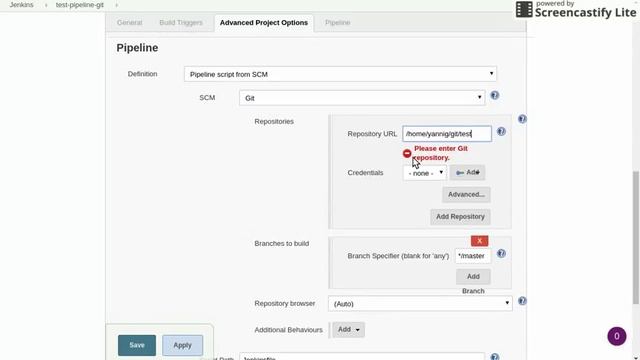 Création d'un pipeline Jenkins à l'aide d'un repository Git смотреть онлайн