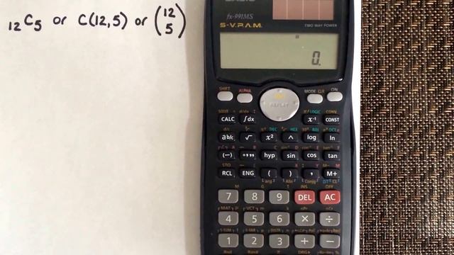 Combination using the calculator Casio fx-991MS смотреть онлайн