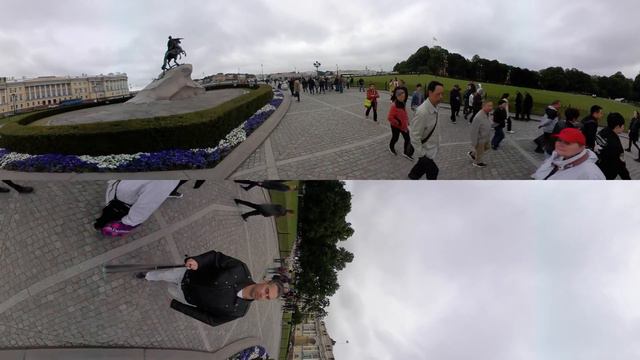 Медный всадник снятый на камеру 360 градусов. смотреть онлайн
