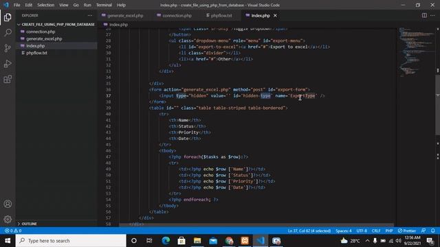 Export To Excel Using PHP & MySQL | Export Excel Using AJAX смотреть онлайн