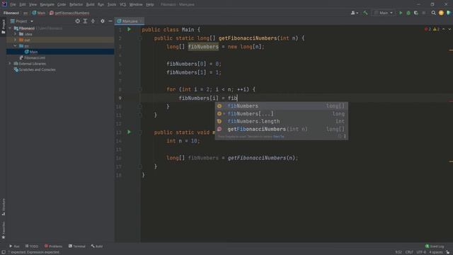 Fibonacci Sequence in Java смотреть онлайн