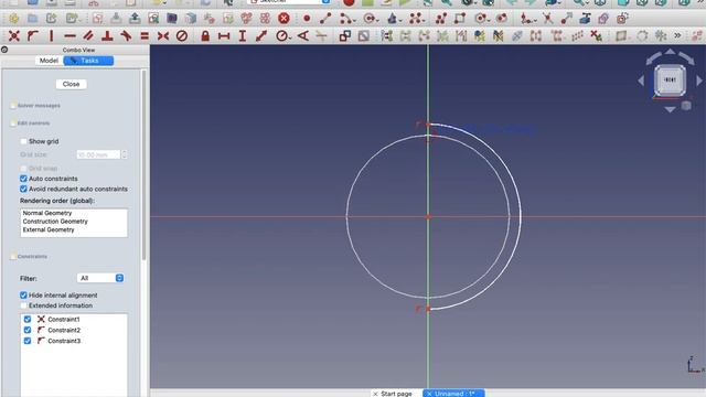 FreeCAD - Create A Sphere With Thickness.
