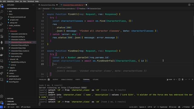 api34 - DSW BE - API express - MikroORM - findOne смотреть онлайн
