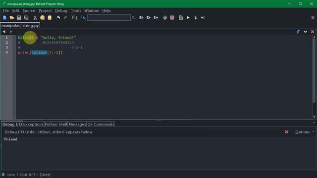Tutorial Dasar Python 3 - 20 Manipulasi String Part 1 смотреть онлайн