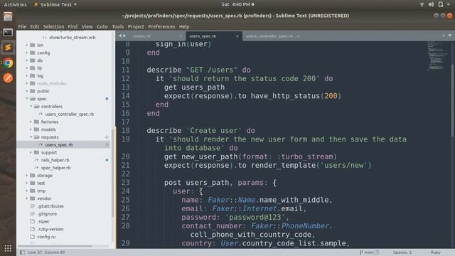 Working with Requests Specs - Part 2 | Create Resource смотреть онлайн