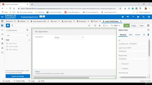 Sec 3 6 Oracle Visual Builder Cloud Service VBCS смотреть онлайн