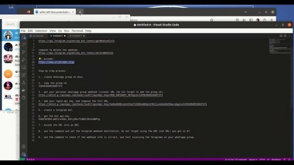 HOW TO: Connect a Telegram bot and a whatsapp group.