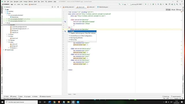 ActionBar en Android Studio 2021 смотреть онлайн