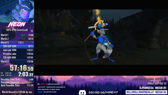 Sly 1 100% Speedrun in 1:53:02 (Former WR) смотреть онлайн