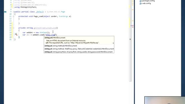 Web Scrape using HtmlAgilityPack - tutorial how to scrape content from a web page смотреть онлайн
