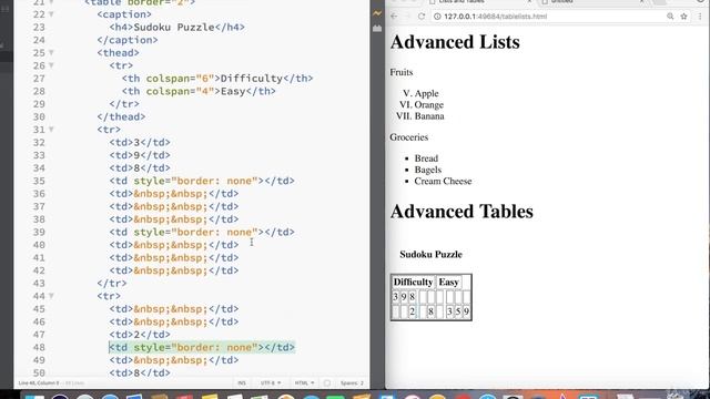 Complete Introduction to HTML5 - Table Formatting (10/22) смотреть онлайн