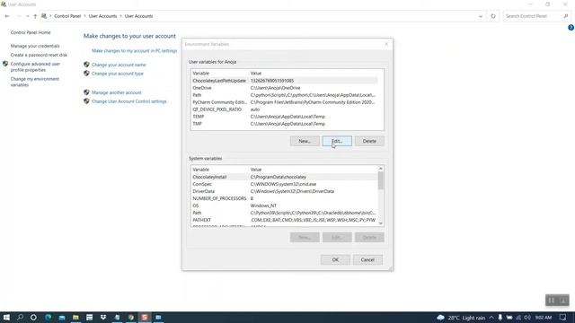 Setting Environment Variables in Windows 10 смотреть онлайн