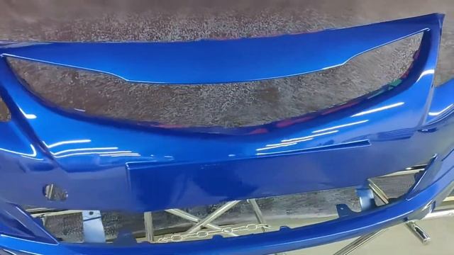 Бампер передний SOLARIS 2014 WGM - SAPPHIRE BLUE СИНИЙ новый есть все цвета смотреть онлайн