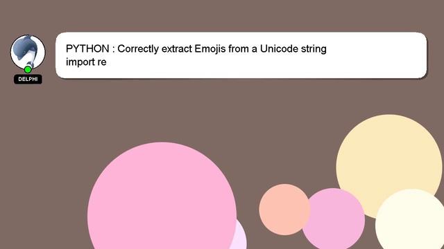 PYTHON : Correctly extract Emojis from a Unicode string смотреть онлайн