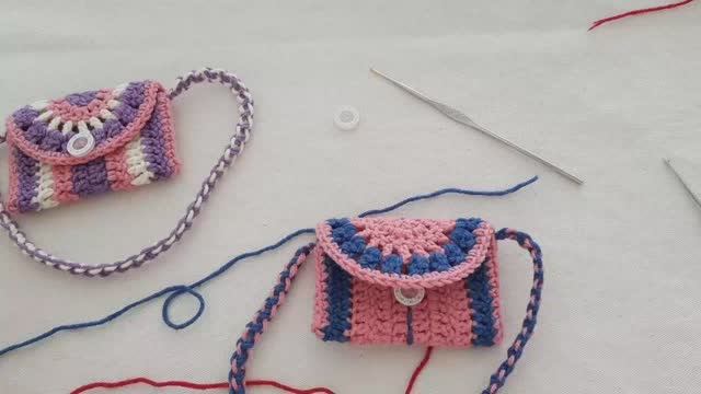 Вязание крючком - Сумочки для вязаных игрушек. смотреть онлайн
