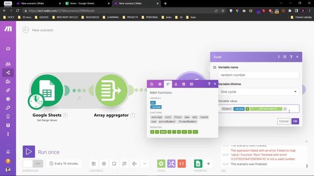 Get random item from array (Make.com/Integromat micro-tutorial) смотреть онлайн