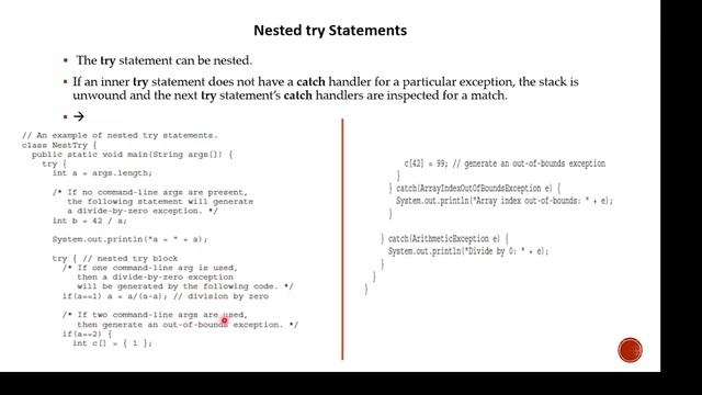 Nested Try Statements смотреть онлайн
