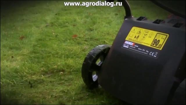 Аккумуляторная газонокосилка WORX WG776E смотреть онлайн