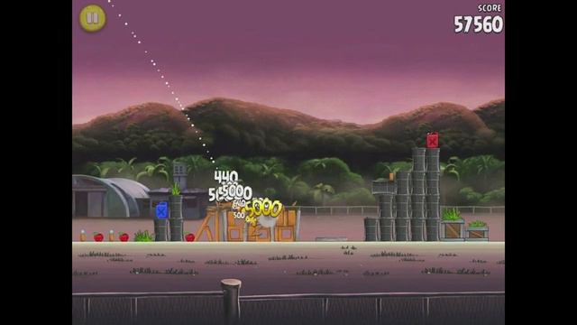 Angry Birds Rio Level 12 (9-12) Airfield Chase 3 Star Walkthrough смотреть онлайн