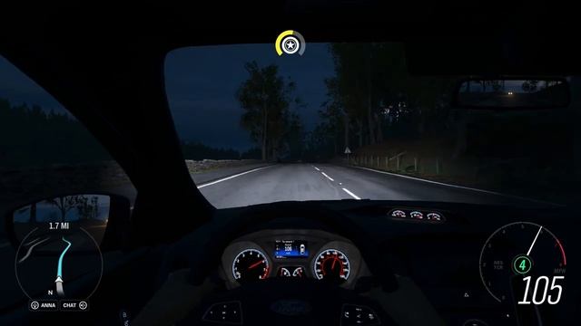 Forza Horizon 4 Night Driving with 2017 Ford Focus RS смотреть онлайн