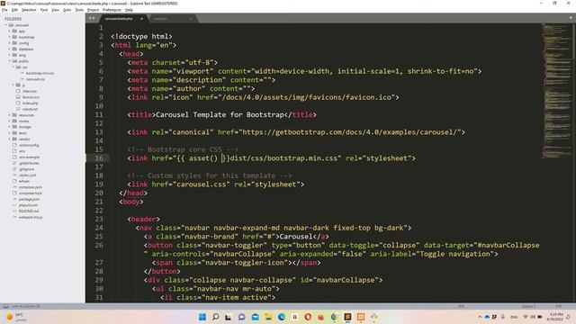 Laravel 9 Carousel / Slider - Implementing theme for carousel in Urdu / Hindi ( Part - 1) смотреть онлайн