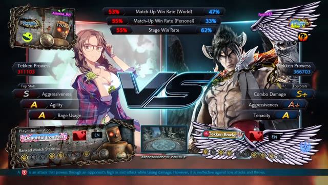Fundoshi Devil Jin Promoted to Raijin! VS Raijin Julia PS4 Season 4.20 Tekken 7 смотреть онлайн