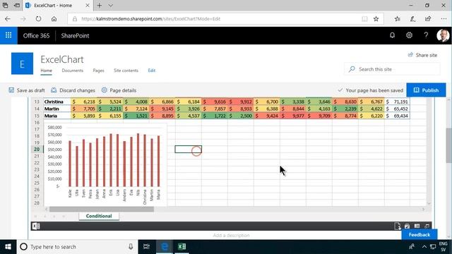 Add an Excel Chart to a Modern SharePoint Page смотреть онлайн