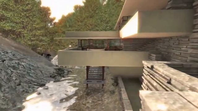 Frank Lloyd Wright - Fallingwater, house over waterfall. смотреть онлайн