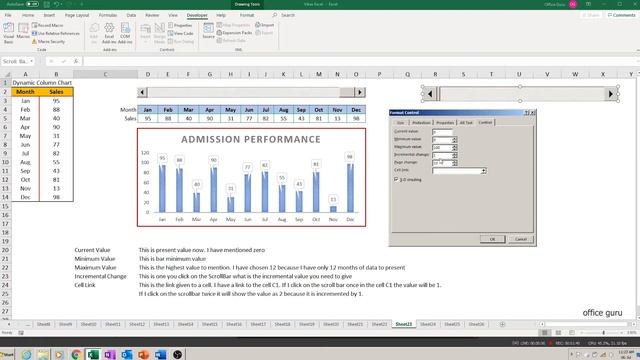How To Create Dynamic Column Chart In Excel (Hindi) смотреть онлайн