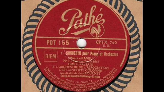 Ravel's Piano Concerto in G - Émile Passani/Jean Fournet (1947 rec.) смотреть онлайн