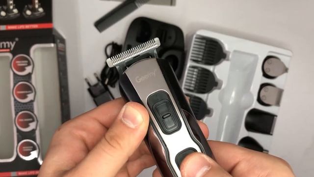 Відео огляд_ Машинка для стрижки 10в1 GEMEI GM-592. Колір чорний смотреть онлайн