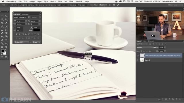 How to Create Handwritten Text in Photoshop смотреть онлайн