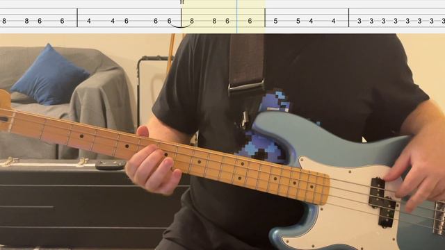 Aerosmith - Dream On (Bass Cover with Tabs) смотреть онлайн
